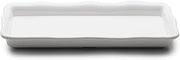 Elite Global Solutions The Edge 14 x 6-1/2 White Organic Shape Tray