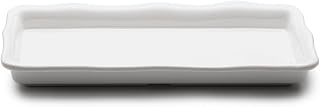 Elite Global Solutions The Edge 14 x 6-1/2 White Organic Shape Tray
