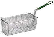Prince Castle Front Hook 13" Fry Basket w/ Green Plastisol Handle