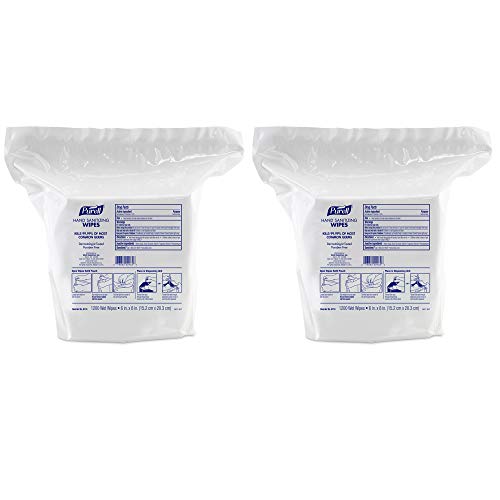 Purell 1200 Count (Pack of 2) / White / wipe Hand Sanitizers
