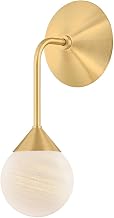 Mitzi H1051101-AGB Natasha - 1 Light Wall Sconce - 11.5 Inches Tall and 4.75 Inches Wide - Aged Brass