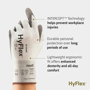Ansell 3X-Large / White & Grey / 11644 Safety Work Gloves