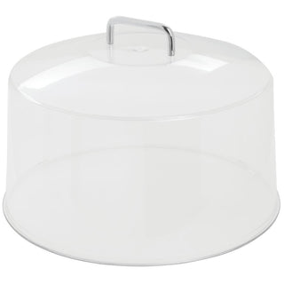12" Round Removable Cake Cover - Camwear® by Cambro – 12 inches, Polycarbonate (PC), Clear, Model 778201