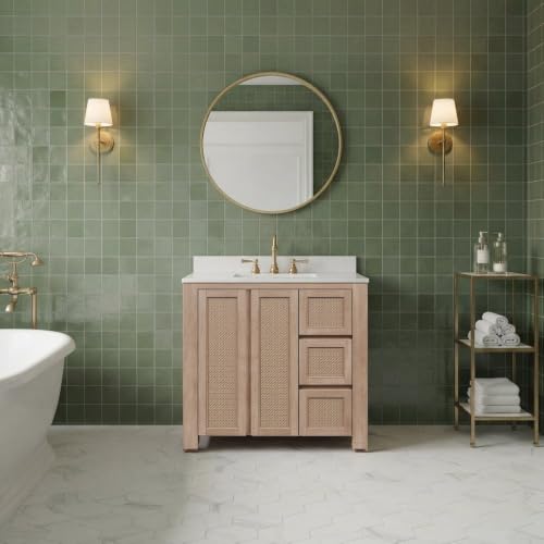 Water Creation 36" Width / Toffee Latte / 1 Bathroom Vanities