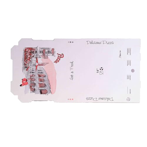 KITCH24/7 White / 14 x 14 x 2 / 85.0 ounces Pizza Boxes