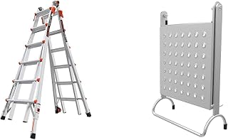 Little Giant Velocity 26 Type IA Multi-Position Ladder, Aluminum, Silver & Black, 375 lbs Weight Rating, 25.1 Feet