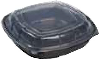 Inno-Pak 298317040 Hinged Microwavable Polypropylene Container, 51 oz, Medium, 9" x 9" x 2.71" (Pack of 112)
