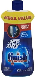 Finish Jet Dry Dishwasher Rinse Agent Liquid, Original, 23 Ounce (Pack of 3)