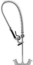 T&S Brass Equip 5PR-8W00 Wall Mount Pre-Rinse Faucet for Commercial Kitchens. 8" Wall Mount Includes Wall Bracket and Sprayer Meets New DOE Requirements with a 1.15 GPM Flow Rate
