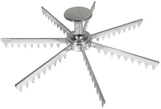 Royal Industries Pie Marker, Cast Aluminum, 7 Cut, Silver, Commercial Grade