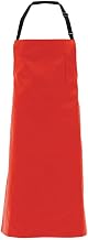 Locknane Bib Apron Red Synthetic Leather - 37"L x 26"W