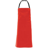Locknane Bib Apron Red Synthetic Leather - 37"L x 26"W by LOCKNANE MANUFACTURING INC – One Size, Vinyl, Red, Model APRP40RE37 W/PP