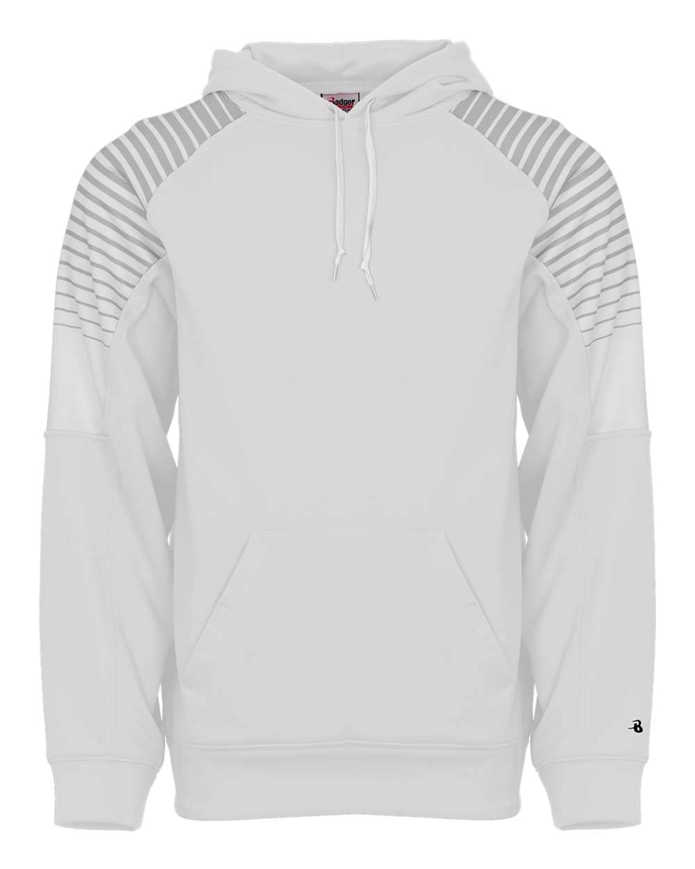 Lineup Hood - Extra Small - WH/SILN by Badger Sports – Blend, White, Model BAD-1405