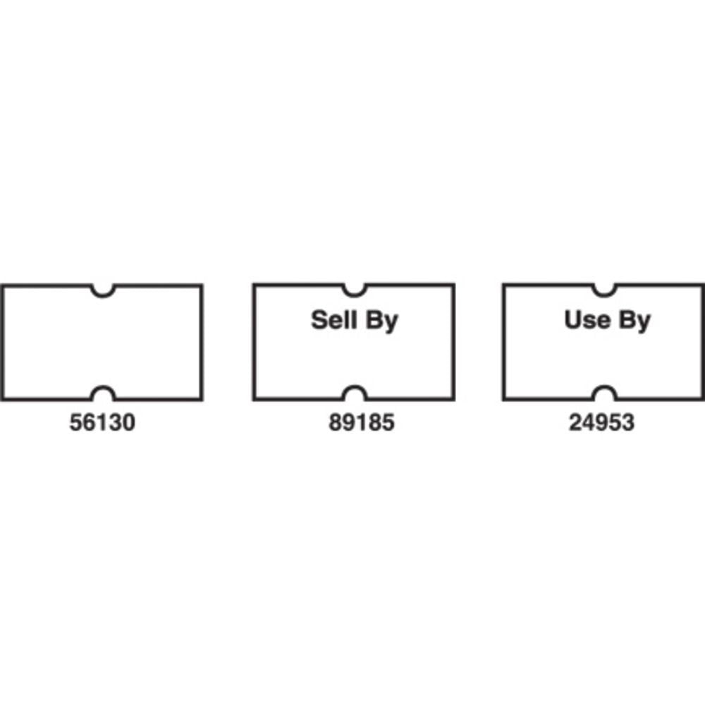 Productive Labels Plain White 1-Line Dating and Coding Gun Labels by HUBERT – Paper, White, Pack of 24, Model PLT1HHW