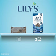 Lily's Crispy Rice Dark Chocolate Style / 3 Ounce (Pack of 144) / Dark Brown Candy & Chocolate Bars