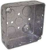 Hubbell Raco 8192 4" Square 1.5" Deep Drawn With Conduit Knock Outs Box