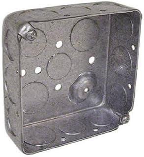 Hubbell Raco 8192 4" Square 1.5" Deep Drawn With Conduit Knock Outs Box