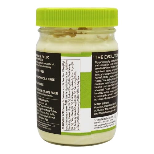 Primal Kitchen Mayonnaise / 12 Fl Oz (Pack of 6) / 1 Mayonnaise