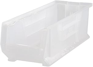 Quantum Storage QUS950 Plastic Stacking Hulk Container - 23-7/8" x 8-1/4" x 7" - 6 Pack