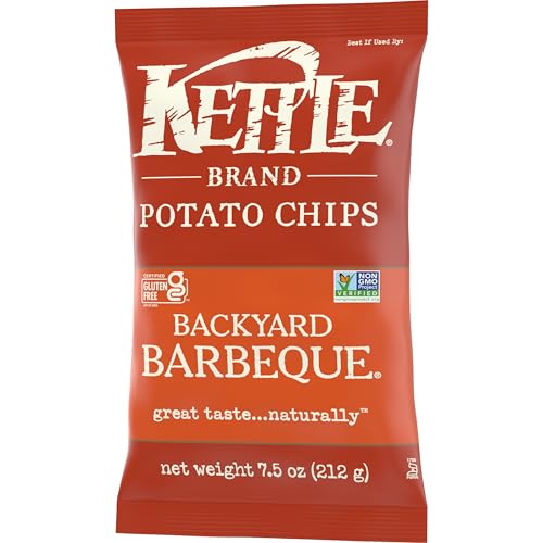 Kettle Brand Backyard Barbeque / 7.5 Ounce (Pack of 12) / 12 Potato