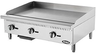 Atosa USA ATMG-36 Heavy Duty Stainless Steel 36-Inch Manual Griddle - Propane