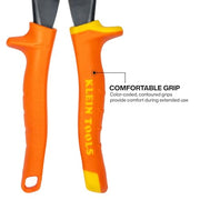 KLEIN TOOLS Long Nose Straight-Cutting / 3 inches / Orange Nippers & Snips