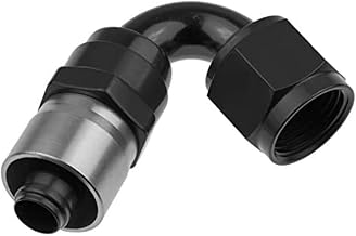 Redhorse Performance 7120-06-2 Crimp Style Hose End (Black), 1 Pack
