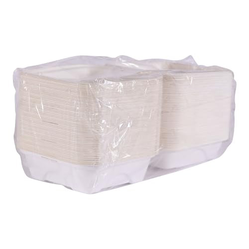 ECO PRODUCTS 6" x 6" / White / 1 Clamshell Take Out Containers