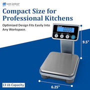 San Jamar Small Portion / Silver / Modern Digital Scales