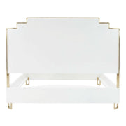Cloud White Upholstered Eastern King Bed by Starlight Canyon Home – Manufactured Wood, White