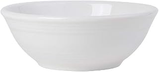 Tuxton China CWB-1303 Nappie, 13 oz., 5-5/8" Diameter x 2"H, Round, Microwave and Dishwasher Safe, Oven Proof, Fully Vitrified, Ceramic, Concentrix, White, Pack of 12