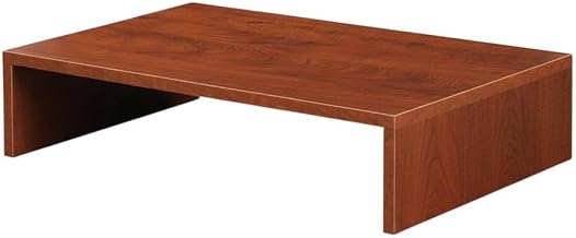 Furnifact Cherry Small TV Monitor for TVs up to 26 Inches, Melamine Veneer, Contemporary Style, Lightweight, Durable, Home or Office