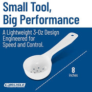 Carlisle FoodService Products 3 Ounces / White / Pack of 1 Cooking Spoons
