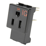 INTERION Isolated Ground Receptacle - Package of by Zoro – Alloy Steel, Black, Model 249063
