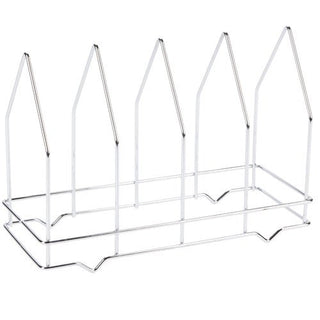 Four-Section Pizza Screen Rack by Royal Industries – 6 x 14 x 10.25 inches, Metal, Silver, Model ROY PS 4