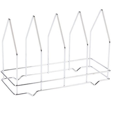Four-Section Pizza Screen Rack by Royal Industries – 6 x 14 x 10.25 inches, Metal, Silver, Model ROY PS 4