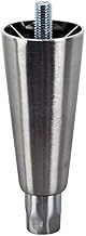 CHG Nickel Econoline Die Cast Adjustable Equipment Leg with S/S Hex Toe and 1/2-13 Protruding Stud
