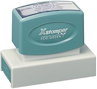 Xstamper Pre-Inked Custom Stamp N18 7/8" x 2-3/4"