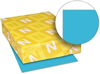 Astrobrights Colored Paper, 24lb, 8-1/2 x 11, Lunar Blue, 500 Sheets/Ream, Total 10 RM