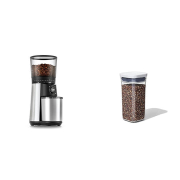 Brew Conical Burr Coffee Grinder by OXO – 12.0 ounces, Stainless Steel, Silver