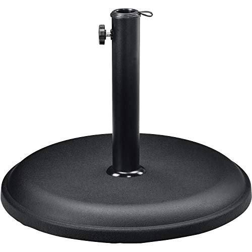 Concrete Umbrella Base by Global Industrial – 18"L x 18"W x 13.5"H, Concrete, Black, Model 695474