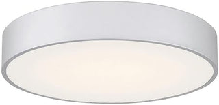 49960LEDDCS-SAT/ACR Como - 17W 1 3CCT LED Flush Mount-4 Inches Tall and 13.75 Inches Wide, Finish Color: Satin