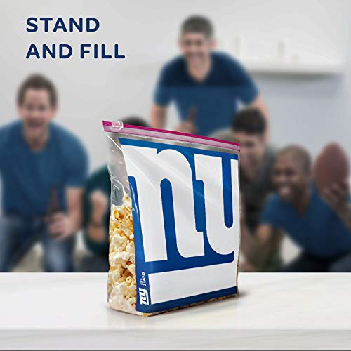 Ziploc New York Giants / 20 Count (Pack of 1) / 1.0 gallons Food Storage Bags