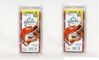 Glade Pumpkin Spice Autumn Fall Seasonal Wax Melts 8 Count (2 Pack)