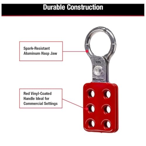 Master Lock 1" Inside Jaw Diameter / 1 / Red Devices
