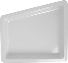 Serving Bowl Display Bowl 1/2 Size White Melamine Edgeware Serving Bowl Display Bowl - 12" L x 12 3/5 W x 2" D