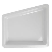 Serving Bowl Display Bowl 1/2 Size White Melamine Edgeware Serving Bowl Display Bowl - 12" L x 12 3/5 W x 2" D by HUBERT – Melamine, White, Model H0145-WHITE