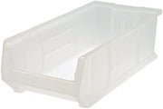 QUANTUM STORAGE SYSTEMS QUS952CL HULK Heavy Duty Part Organizer Clear Bins 24" L x 11" W x 7" H 4 Pack