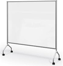71.8x68 Essentials Mobile Dry Erase Clear Divider