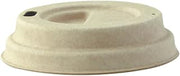 PacknWood 210LPU62D 4 oz Sugarcane Coffee Lid Brown - 2.44 in. - 2000 Piece